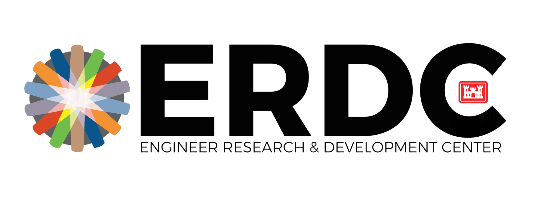 ERDC Full Logo- Black Type- Transparent Background