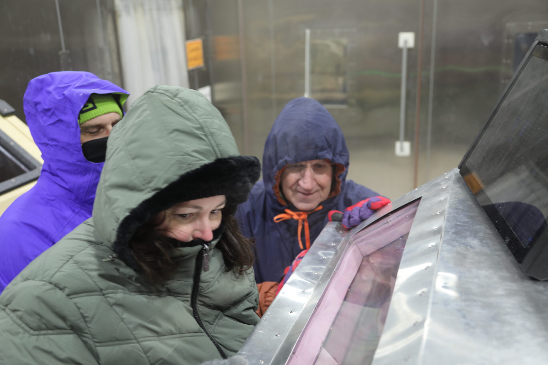 Deployable Resilient Installation water Purification and treatment System (DRIPS) being transported in a cold environment