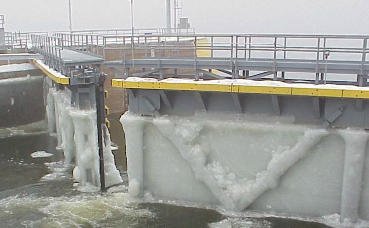 Deployable Resilient Installation water Purification and treatment System (DRIPS) being transported in a cold environment