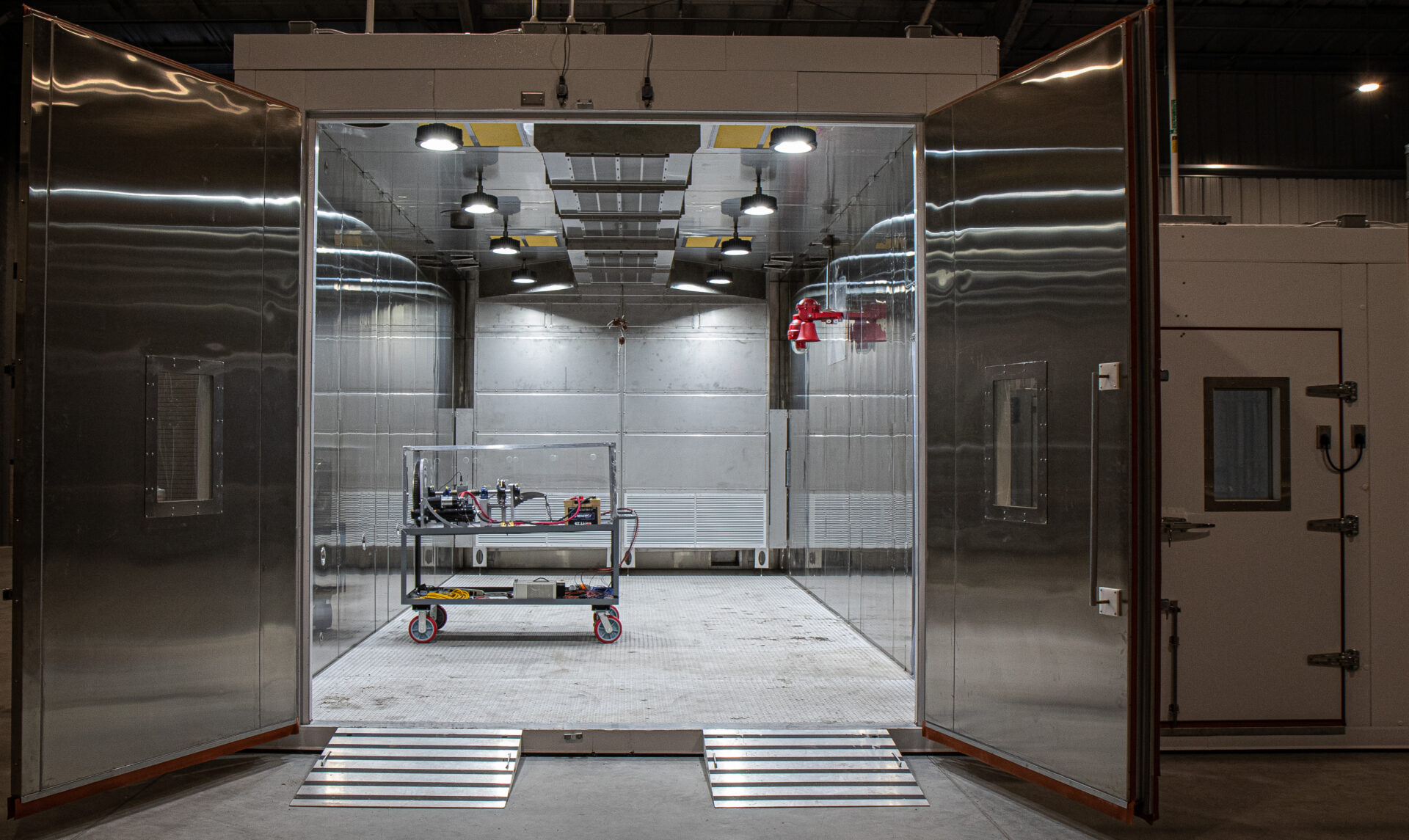 Deployable Resilient Installation water Purification and treatment System (DRIPS) being transported in a cold environment